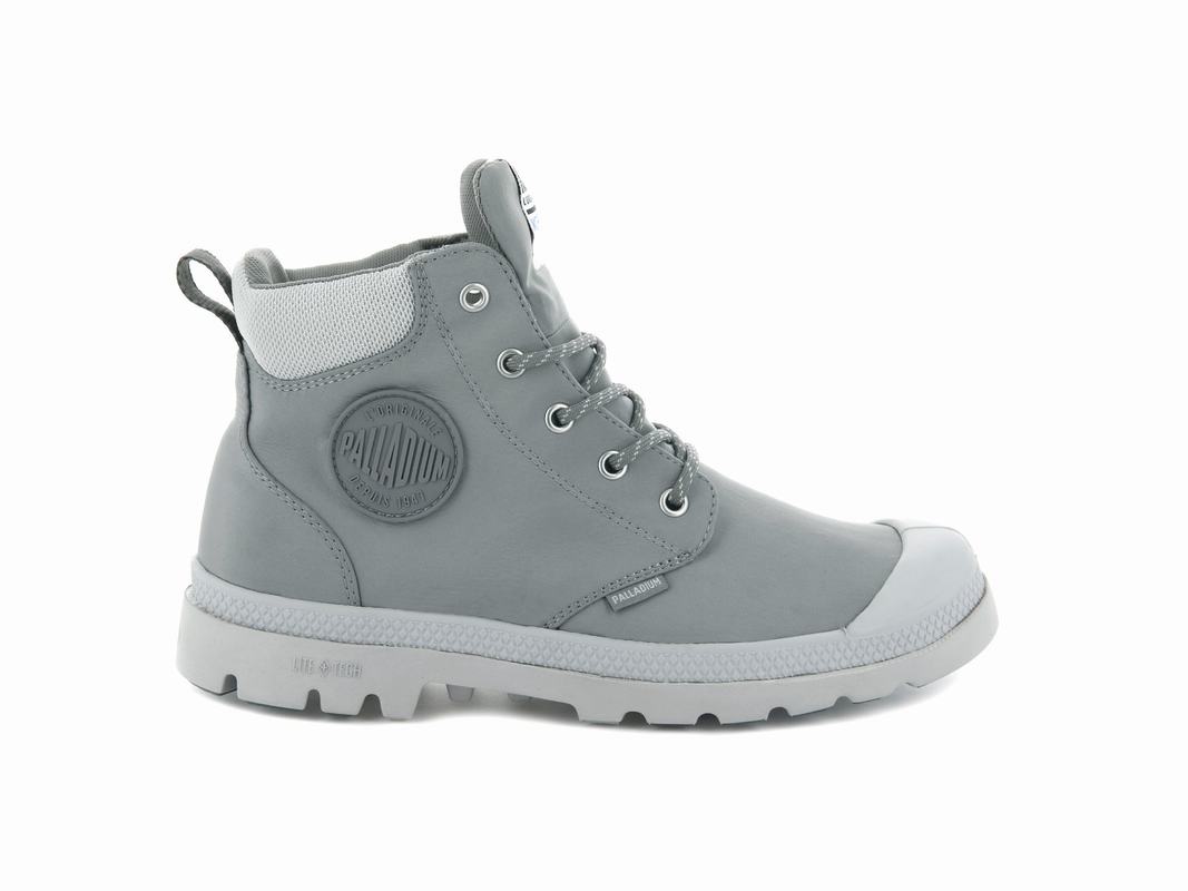 Botas Palladium Pampa Lite + Cuff Wp Waterproof Hombre - Gris ||ZIVH-78915||